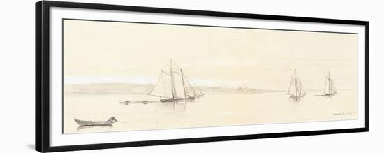 Fishing Fleet at Gloucester, 1880-Winslow Homer-Framed Giclee Print