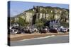 Fishing Fleet Drawn Up on Beach and East Hill Lift, Hastings, Sussex, England, United Kingdom-Rolf Richardson-Stretched Canvas