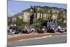 Fishing Fleet Drawn Up on Beach and East Hill Lift, Hastings, Sussex, England, United Kingdom-Rolf Richardson-Mounted Photographic Print