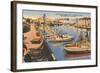 Fishing Fleet, Fisherman's Wharf, San Francisco, California-null-Framed Art Print