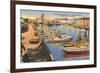 Fishing Fleet, Fisherman's Wharf, San Francisco, California-null-Framed Premium Giclee Print