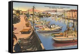 Fishing Fleet, Fisherman's Wharf, San Francisco, California-null-Framed Stretched Canvas