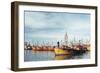 Fishing Fleet in Port, Mar Del Plata, Argentina, South America-Mark Chivers-Framed Photographic Print