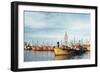 Fishing Fleet in Port, Mar Del Plata, Argentina, South America-Mark Chivers-Framed Photographic Print