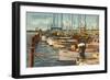 Fishing Fleet, Miami Beach, Florida-null-Framed Art Print