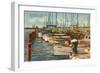 Fishing Fleet, Miami Beach, Florida-null-Framed Art Print