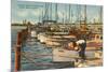 Fishing Fleet, Miami Beach, Florida-null-Mounted Art Print