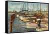Fishing Fleet, Miami Beach, Florida-null-Framed Stretched Canvas
