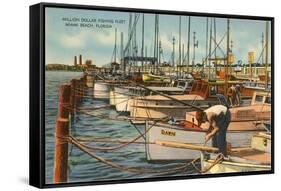 Fishing Fleet, Miami Beach, Florida-null-Framed Stretched Canvas