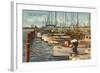 Fishing Fleet, Miami Beach, Florida-null-Framed Art Print