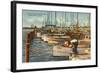 Fishing Fleet, Miami Beach, Florida-null-Framed Art Print