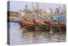 Fishing Fleet. Phan Thiet Harbor. Bhin Thuan Province. Vietnam-Tom Norring-Stretched Canvas