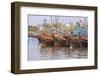 Fishing Fleet. Phan Thiet Harbor. Bhin Thuan Province. Vietnam-Tom Norring-Framed Photographic Print