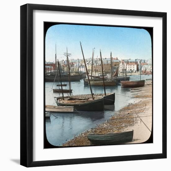 Fishing Fleet, St Ives, Cornwall, Late 19th or Early 20th Century-null-Framed Giclee Print