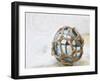 Fishing float on chart-Savanah Plank-Framed Photo