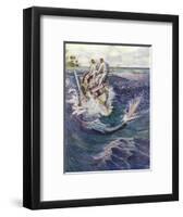 Fishing for Sawfish-CFW Mielatz-Framed Art Print