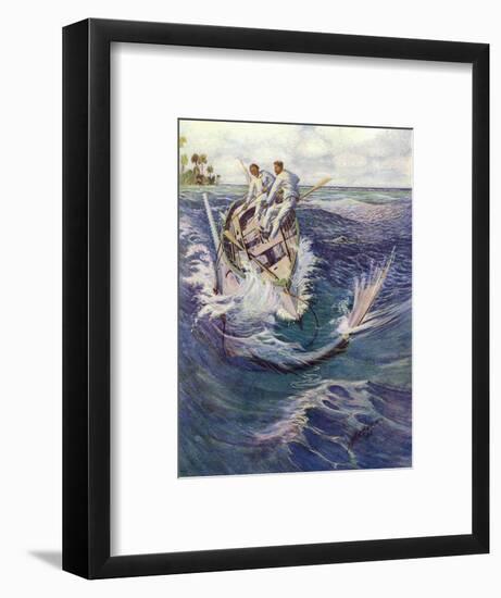 Fishing for Sawfish-CFW Mielatz-Framed Art Print