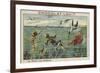 Fishing for Seagulls in the Year 2000-null-Framed Giclee Print