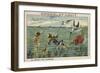 Fishing for Seagulls in the Year 2000-null-Framed Giclee Print