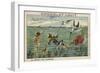 Fishing for Seagulls in the Year 2000-null-Framed Giclee Print