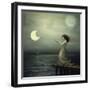 Fishing For The Moon-Sasha-Framed Giclee Print