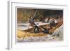 Fishing for Trout in Rapids Canada-Frank Feller-Framed Art Print