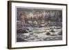 Fishing for Trout in the Snowy River Australia-Percy F.s. Spence-Framed Art Print