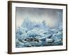 Fishing for Walrus in the Arctic Ocean, 1841-Francois Auguste Biard-Framed Giclee Print