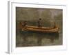 Fishing from a Canoe-Albert Bierstadt-Framed Giclee Print