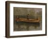 Fishing from a Canoe-Albert Bierstadt-Framed Giclee Print