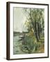 Fishing from a Punt-Arthur Walker Redgate-Framed Giclee Print