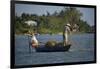 Fishing from boat on Thu Bon River, Hoi An, Vietnam-David Wall-Framed Photographic Print