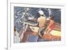 Fishing from Motorboat, Florida-null-Framed Art Print