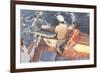 Fishing from Motorboat, Florida-null-Framed Premium Giclee Print