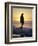 Fishing from the Beach at Sunrise, Australia-D H Webster-Framed Photographic Print