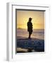 Fishing from the Beach at Sunrise, Australia-D H Webster-Framed Photographic Print