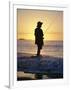 Fishing from the Beach at Sunrise, Australia-D H Webster-Framed Photographic Print