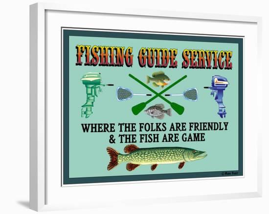 Fishing Guide Service 2-Mark Frost-Framed Giclee Print