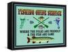 Fishing Guide Service 2-Mark Frost-Framed Stretched Canvas