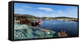 Fishing Harbor, Dingle Harbour, Dingle Peninsula, Dingle, County Kerry, Republic of Ireland-null-Framed Stretched Canvas