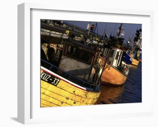 Fishing Harbor, Hel Peninsula, Pomerania, Poland-Walter Bibikow-Framed Premium Photographic Print