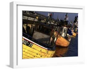 Fishing Harbor, Hel Peninsula, Pomerania, Poland-Walter Bibikow-Framed Premium Photographic Print