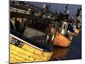 Fishing Harbor, Hel Peninsula, Pomerania, Poland-Walter Bibikow-Mounted Premium Photographic Print