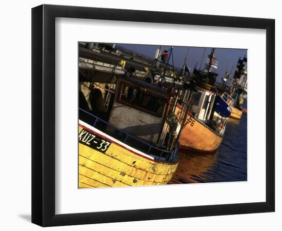 Fishing Harbor, Hel Peninsula, Pomerania, Poland-Walter Bibikow-Framed Photographic Print