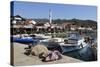 Fishing Harbour and Restaurants-Stuart Black-Stretched Canvas