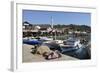 Fishing Harbour and Restaurants-Stuart Black-Framed Photographic Print