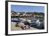 Fishing Harbour and Restaurants-Stuart Black-Framed Photographic Print