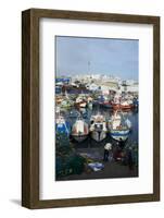 Fishing Harbour and the Medina (Old City), Tangier, Morocco, North Africa, Africa-Bruno Morandi-Framed Photographic Print