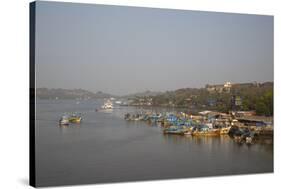 Fishing Harbour at Panjim, Goa, India, Asia-Yadid Levy-Stretched Canvas