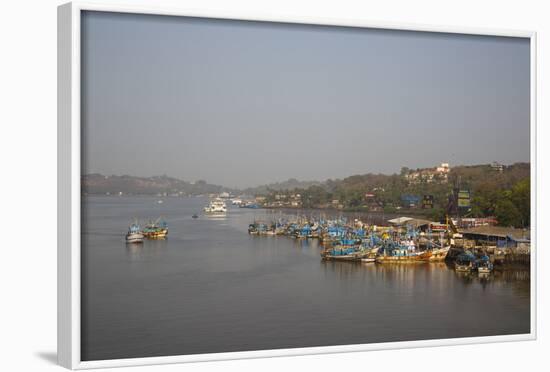 Fishing Harbour at Panjim, Goa, India, Asia-Yadid Levy-Framed Photographic Print